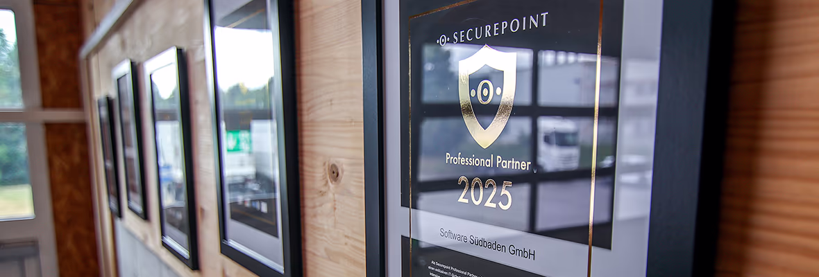 Urkunde Securepoint Professional Partner 2025 für professionelle IT-Sicherheit und IT-Sicherheitschecks